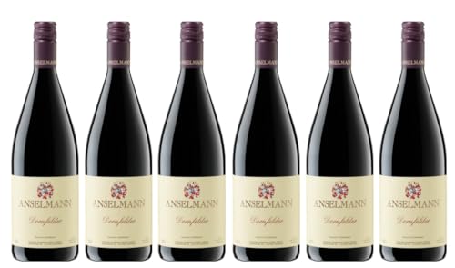 6x 1,0l - Weingut Anselmann - Dornfelder - mild - LITER - Qualitätswein Pfalz - Deutschland - Rotwein mild von Weingut Anselmann