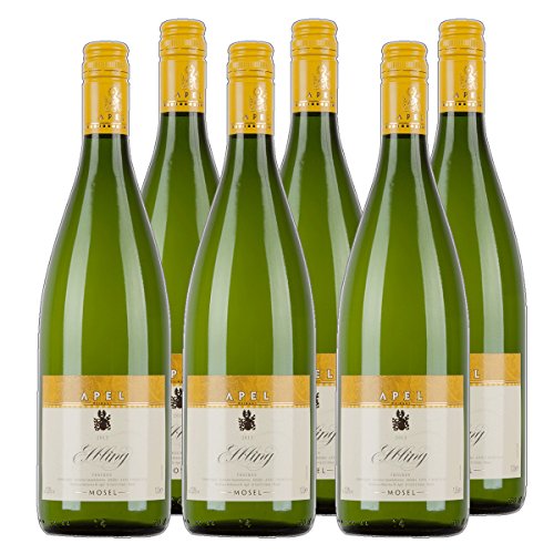 Nitteler Gipfel Elbling Liter Weißwein Mosel 2020 trocken (6x 1 l) von Weingut Apel
