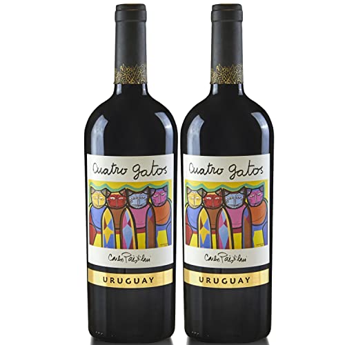 Ariano Cuatro Gatos Tannat Cabernet Sauvignon Rotwein Wein Trocken Uruguay (2 x 0,75l) von Weingut Ariano