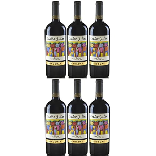 Ariano Cuatro Gatos Tannat Cabernet Sauvignon Rotwein Wein Trocken Uruguay (6 x 0,75l) von Weingut Ariano