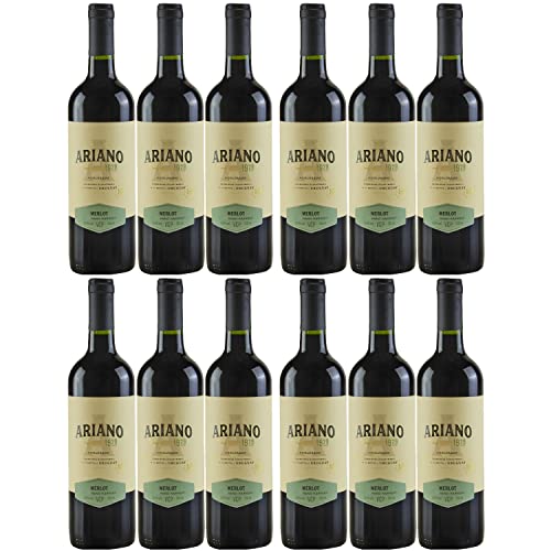 Ariano Merlot Rotwein Wein Trocken Uruguay (12 x 0,75l) von Weingut Ariano