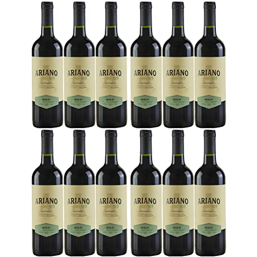Ariano Merlot Rotwein Wein Trocken Uruguay (12 x 0,75l) von Weingut Ariano