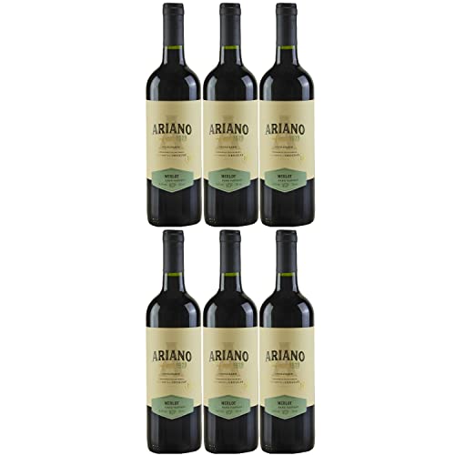 Ariano Merlot Rotwein Wein Trocken Uruguay (6 x 0,75l) von Weingut Ariano