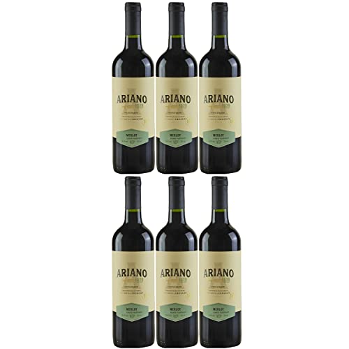 Ariano Merlot Rotwein Wein Trocken Uruguay (6 x 0,75l) von Weingut Ariano