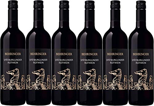 Weingut Behringer Spätburgunder Rotwein Qualitätswein mild (6 x 0,75L) von Weingut Behringer