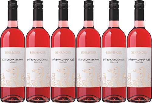 Weingut Behringer Spätburgunder Rosé Qualitätswein trocken (6 x 0,75L) von Weingut Behringer