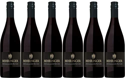 Weingut Behringer Exclusiv Spätburgunder Rotwein QbA halbtrocken (6 x 0,75L) von Weingut Behringer