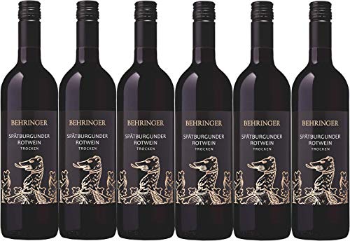 Weingut Behringer Spätburgunder Rotwein Qualitätswein trocken (6 x 0,75L) von Weingut Behringer