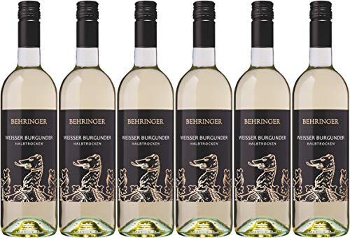 Weingut Behringer Weißer Burgunder Qualitätswein halbtrocken (6 x 0,75L) von Weingut Behringer