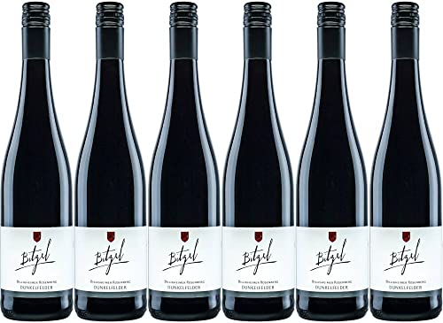 6x Dunkelfelder trocken 2018 - Weingut Bitzel, Pfalz - Rotwein von Weingut Bitzel