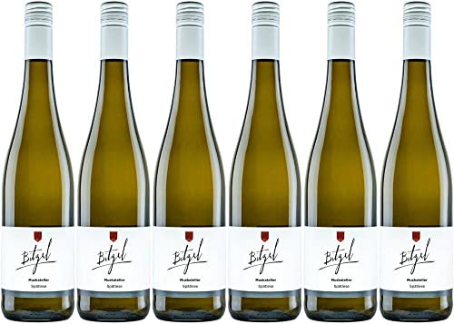 6x Muskateller Spätlese 2020 - Weingut Bitzel, Pfalz - Weißwein von Weingut Bitzel