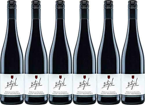 6x Regent halbtrocken 2018 - Weingut Bitzel, Pfalz - Rotwein von Weingut Bitzel