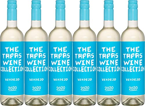 6x The Tapas Wine Collection Verdejo 2021 - Weingut Bodegas Carchelo, Rueda - Weißwein von Weingut Bodegas Carchelo