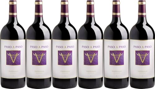 6x Paso a Paso Tempranillo Magnum 2021 - Weingut Bodegas Volver, Tierra de Castilla - Rotwein von Weingut Bodegas Volver