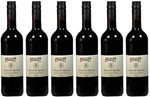 6x Dornfelder Rotwein lieblich 2023 - Weingut Bosch, Pfalz - Rotwein von Weingut Bosch