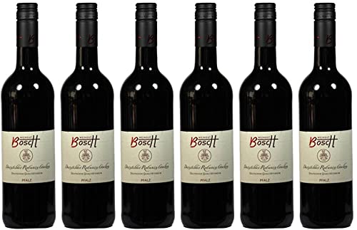 6x Dornfelder Rotwein trocken 2023 - Weingut Bosch, Pfalz - Rotwein von Weingut Bosch
