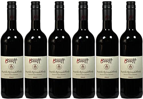 6x Dornfelder Rotwein halbtrocken 2022 - Weingut Bosch, Pfalz - Rotwein von Weingut Bosch