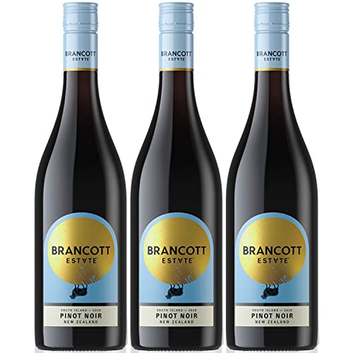 Brancott Estate Pinot Noir Rotwein Wein trocken Neuseeland I Versanel Paket (3 x 0,75l) von Weingut Brancott Estate
