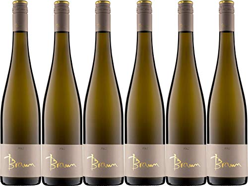 Weingut Braun Ellerstadter Kirchenstück Riesling trocken (6 x 0,75L) von Weingut Braun