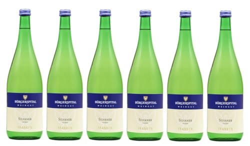 6x 1,0l - 2022er - Bürgerspital zum Hl. Geist - Silvaner - LITER - Qualitätswein Franken - Deutschland - Weißwein trocken 6x 1,0l - 2022er - Bürgerspital zum Hl. Geist - Silvaner - LITER - Qualitätswein Franken - Deutschland - Weißwein trocken von Weingut Bürgerspital zum Hl. Geist