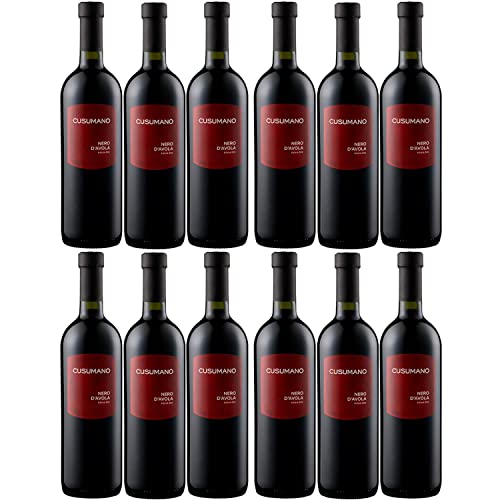 Cusumano Nero d'Avola Sicilia DOC Rotwein Wein Trocken Italien I Versanel Paket (12 x 0,75l) von Weingut Cusumano