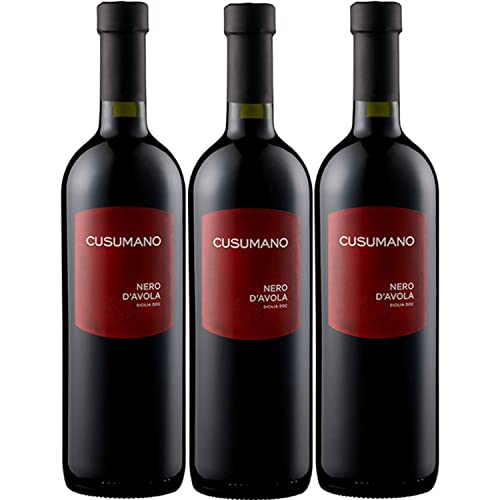 Cusumano Nero d'Avola Sicilia DOC Rotwein Wein Trocken Italien I Versanel Paket (3 x 0,75l) von Weingut Cusumano