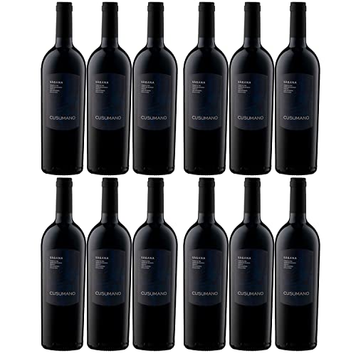 Cusumano Sàgana Sicilia DOC Rotwein Wein Trocken Italien I Versanel Paket (12 x 0,75l) von Weingut Cusumano