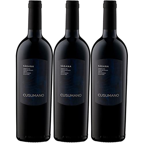 Cusumano Sàgana Sicilia DOC Rotwein Wein Trocken Italien I Versanel Paket (3 x 0,75l) von Weingut Cusumano