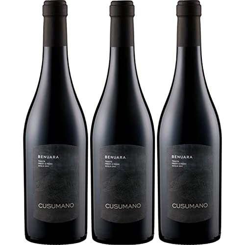 Cusumano Terre Siciliane Benuara IGT Rotwein Wein Trocken Italien I Versanel Paket (3 x 0,75l) von Weingut Cusumano