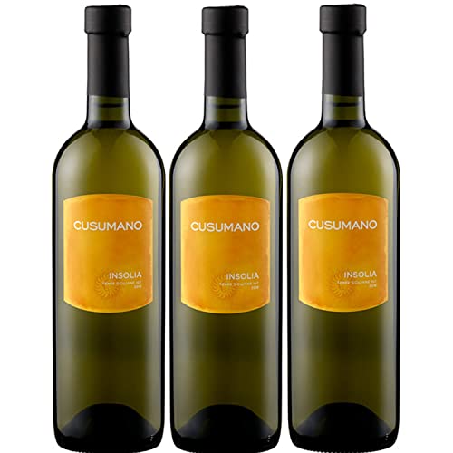 Cusumano Terre Siciliane Insolia IGT Weißwein Wein Trocken Italien I Versanel Paket (3 x 0,75l) von Weingut Cusumano