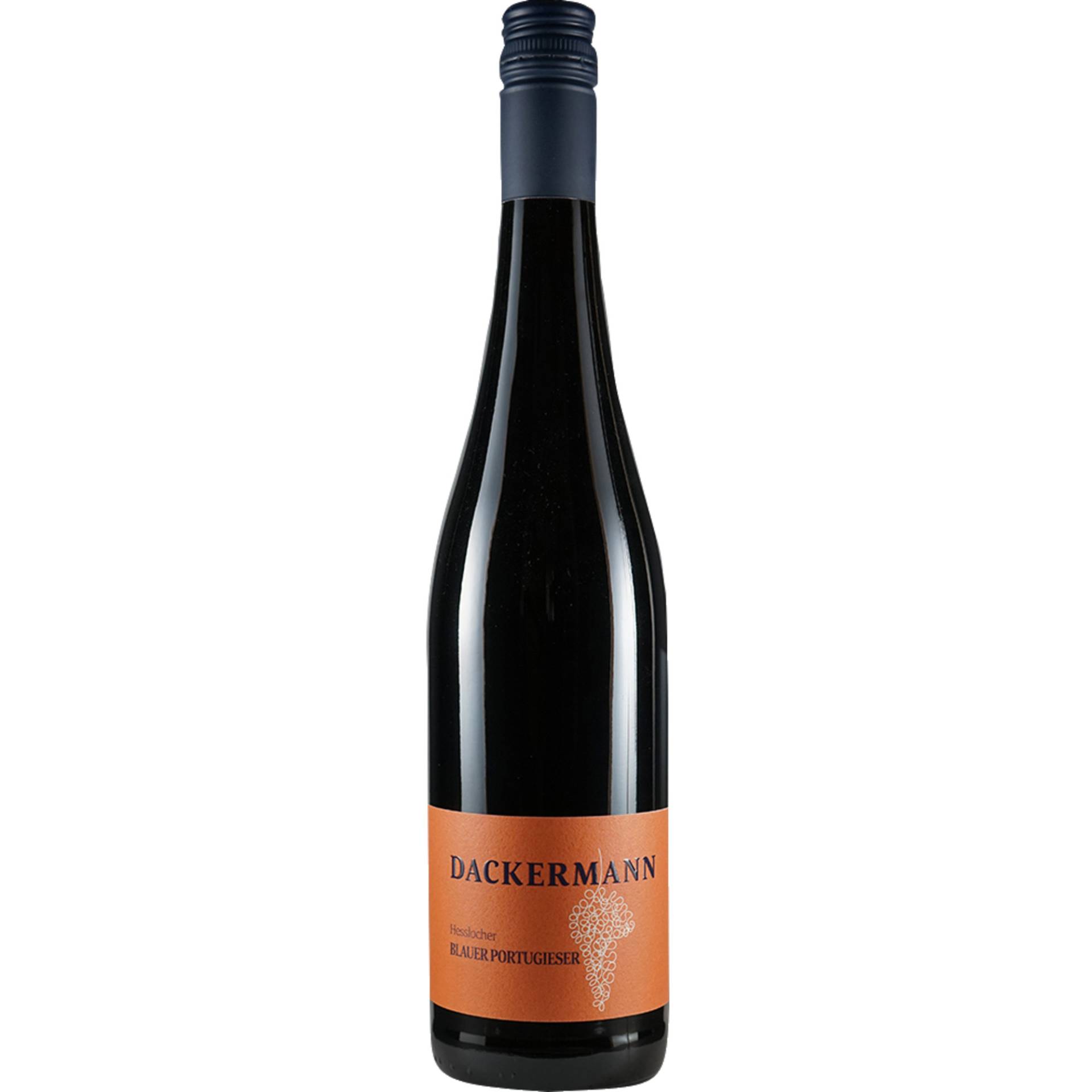 Hessloch Blauer Portugieser, Trocken, Rheinhessen, Rheinhessen, 2018, Rotwein von Weingut Dackermann, D - 67596 Dittelsheim-Heßloch