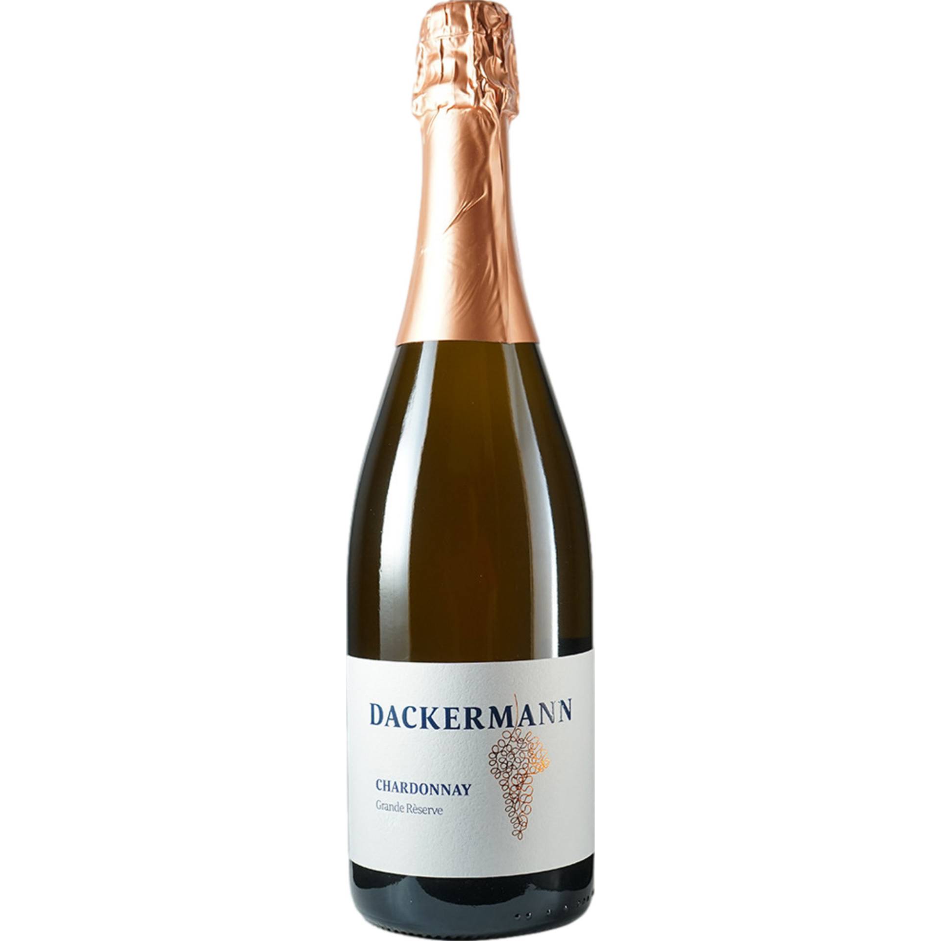 Dackermann Chardonnay Grande Rèserve Sekt, Trocken, Rheinhessen, Rheinhessen, 2020, Schaumwein Dackermann Chardonnay Grande Rèserve Sekt, Trocken, Rheinhessen, Rheinhessen, 2020, Schaumwein von Weingut Dackermann, Gaustr. 15, 67596 Dittelsheim-Hessloch