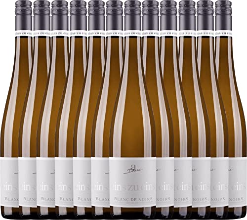 Blanc de Noirs eins zu eins 2022 von A. Diehl - Weißwein 12 x 0,75l VINELLO - 12er Weinpaket inkl. kostenlosem VINELLO.weinausgießer von Weingut Diehl