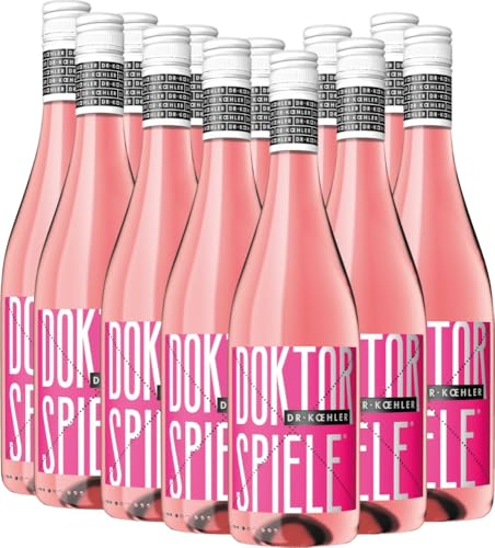 Doktorspiele Rosé von Dr. Koehler - Roséwein 12 x 0,75l VINELLO - 12er - Weinpaket inkl. kostenlosem VINELLO.weinausgießer Doktorspiele Rosé von Dr. Koehler - Roséwein 12 x 0,75l VINELLO - 12er - Weinpaket inkl. kostenlosem VINELLO.weinausgießer von Weingut Dr. Koehler