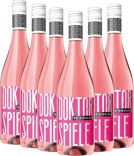 Doktorspiele Rosé von Dr. Koehler - Roséwein 6 x 0,75l VINELLO - 6er - Weinpaket inkl. kostenlosem VINELLO.weinausgießer Doktorspiele Rosé von Dr. Koehler - Roséwein 6 x 0,75l VINELLO - 6er - Weinpaket inkl. kostenlosem VINELLO.weinausgießer von Weingut Dr. Koehler