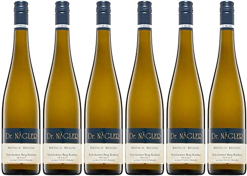 6x Rüdesheim Berg Rottland Kabinett Große Lage 2018 - Weingut Dr. Nägler, Rheingau - Weißwein von Weingut Dr. Nägler