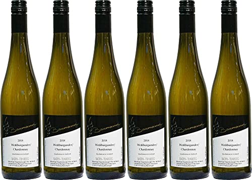 6x Weißer Burgunder & Chardonnay 2021 - Weingut Edwin Baumann, Baden - Weißwein von Weingut Edwin Baumann