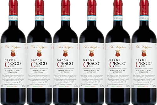 6x Bärba Cesco Barbera d' Alba Superiore 2018 - Weingut Elio Filippino, Piemonte - Rotwein von Weingut Elio Filippino