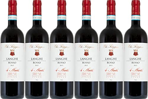 6x Langhe Rosso 4 Amis 2018 - Weingut Elio Filippino, Piemonte - Rotwein von Weingut Elio Filippino