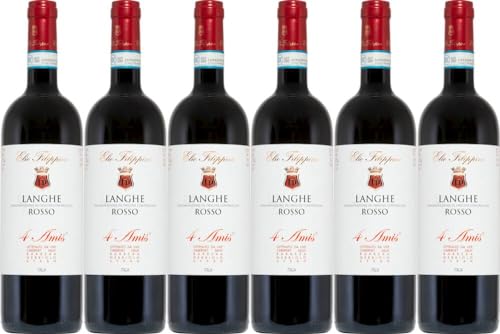 6x Langhe Rosso 4 Amis 2020 - Weingut Elio Filippino, Piemonte - Rotwein von Weingut Elio Filippino