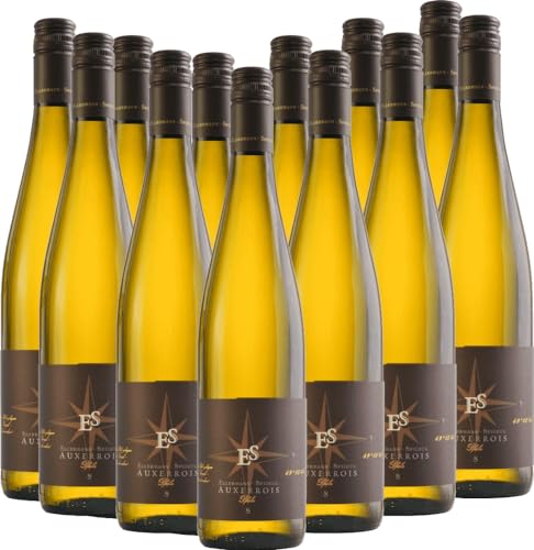 Auxerrois trocken Ellermann-Spiegel Weißwein 12 x 0,75l VINELLO - 12 x Weinpaket inkl. kostenlosem VINELLO.weinausgießer von Weingut Ellermann-Spiegel