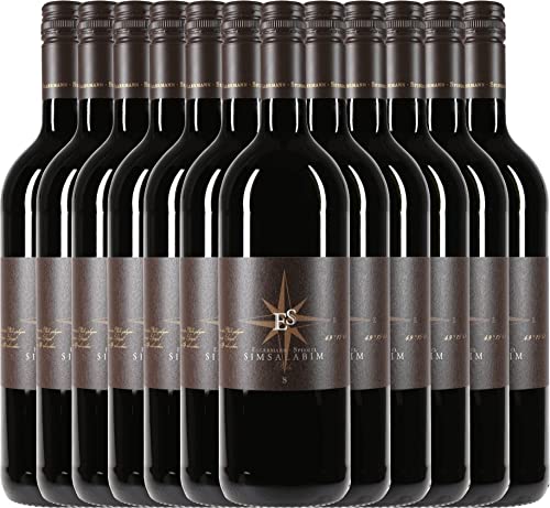 Cuvée Simsalabim 1,0 l von Ellermann-Spiegel - Rotwein 12 x 0,75l 2021 VINELLO - 12er - Weinpaket inkl. kostenlosem VINELLO.weinausgießer von Weingut Ellermann-Spiegel