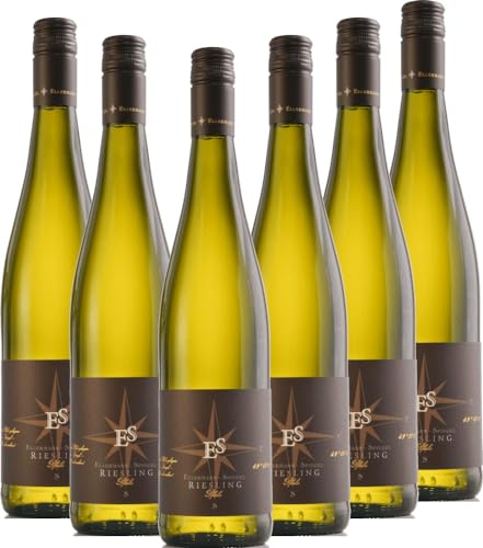 Riesling trocken - Ellermann-Spiegel Weißwein 6 x 0,75l VINELLO - 6 x Weinpaket inkl. kostenlosem VINELLO.weinausgießer von Weingut Ellermann-Spiegel
