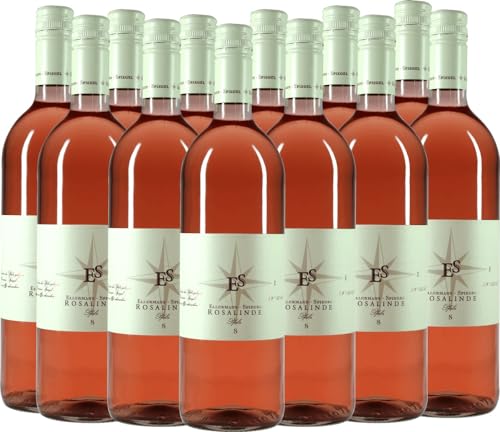 Rosalinde Rosé halbtrocken 1,0 l Ellermann-Spiegel Roséwein 12 x 1l VINELLO - 12 x Weinpaket inkl. kostenlosem VINELLO.weinausgießer von Weingut Ellermann-Spiegel