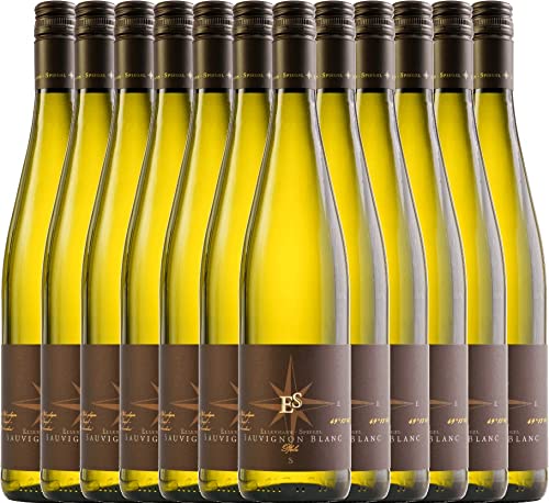 Sauvignon Blanc von Ellermann-Spiegel - Weißwein 12 x 0,75l VINELLO - 12er - Weinpaket inkl. kostenlosem VINELLO.weinausgießer von Weingut Ellermann-Spiegel