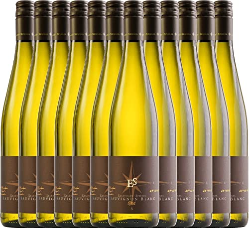 Sauvignon Blanc von Ellermann-Spiegel - Weißwein 12 x 0,75l VINELLO - 12er - Weinpaket inkl. kostenlosem VINELLO.weinausgießer von Weingut Ellermann-Spiegel