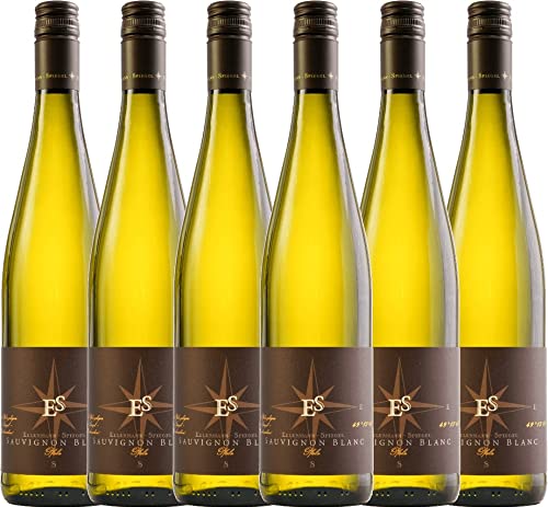 Sauvignon Blanc von Ellermann-Spiegel - Weißwein 6 x 0,75l VINELLO - 6er - Weinpaket inkl. kostenlosem VINELLO.weinausgießer von Weingut Ellermann-Spiegel
