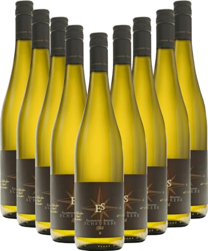 Scheurebe trocken Ellermann-Spiegel Weißwein 9 x 0,75l VINELLO - 9 x Weinpaket inkl. kostenlosem VINELLO.weinausgießer von Weingut Ellermann-Spiegel