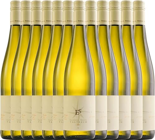 Tagtraum von Ellermann-Spiegel Weißwein 12 x 0,75l VINELLO - 12er - Weinpaket inkl. kostenlosem VINELLO.weinausgießer von Weingut Ellermann-Spiegel