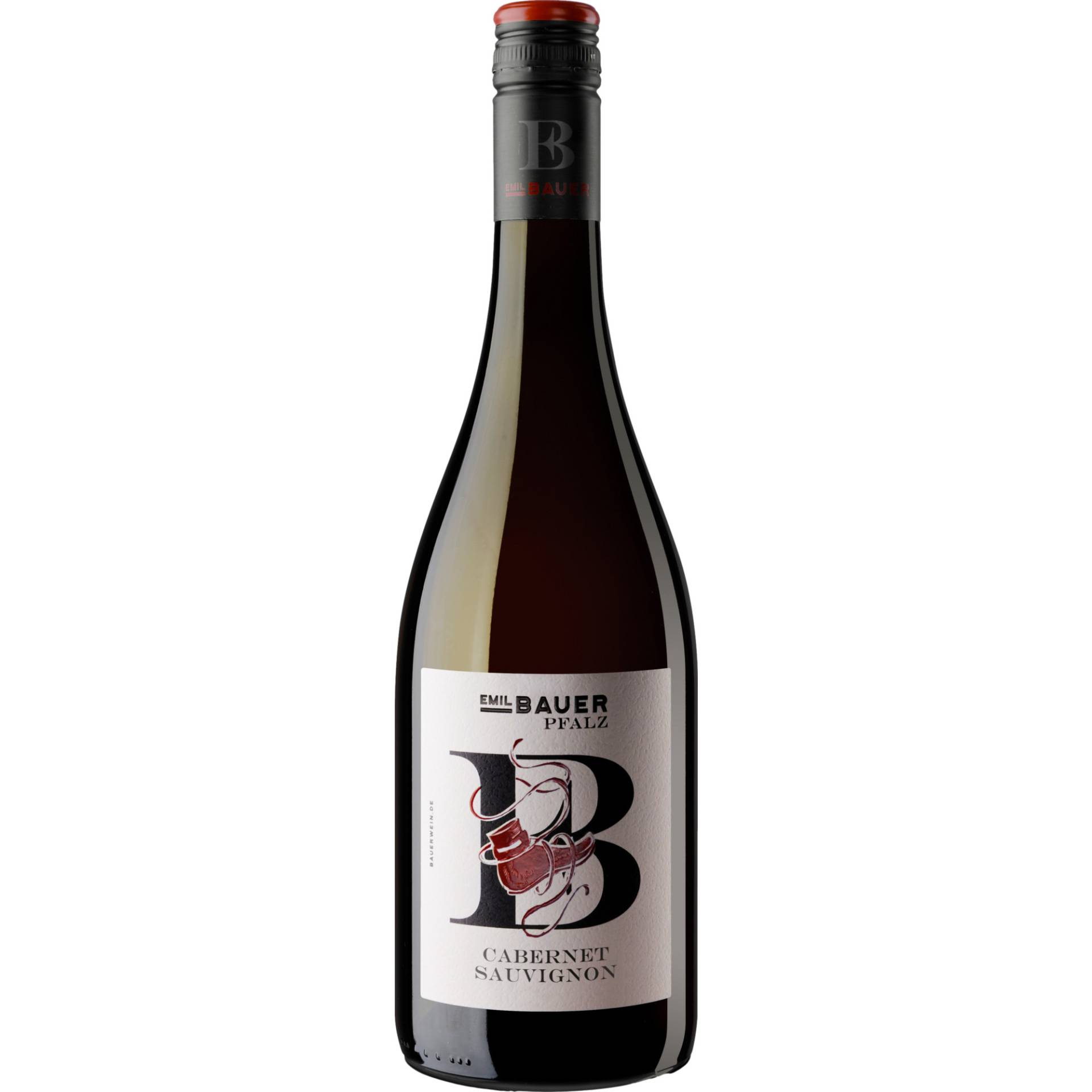 Bauer Bundschuh Cabernet Sauvignon, Trocken, Pfalz, Pfalz, 2021, Rotwein von Weingut Emil Bauer GbR Walsheimer Straße 18 76829 Landau-Nußdorf - Deutschland